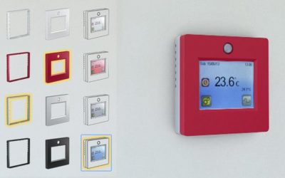 TFT II : TFT thermostat now available with modular color frames.